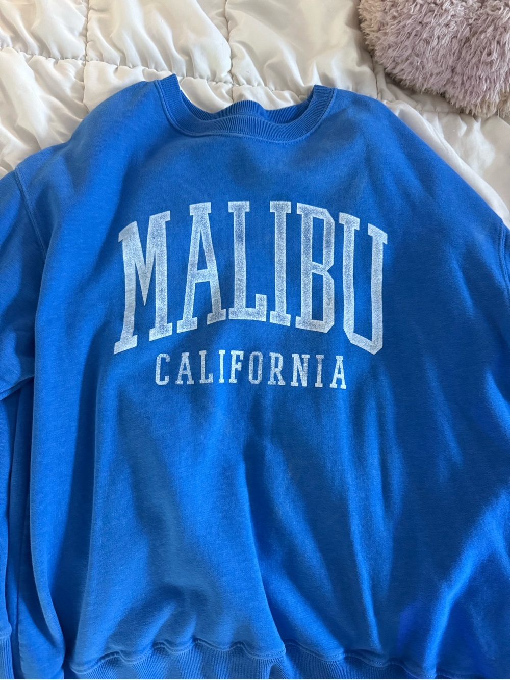 Hollister Royal Blue 'Malibu California' Crewneck Sweatshirt